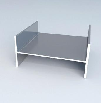 I-Tr&auml;ger aus extrudiertem Aluminium